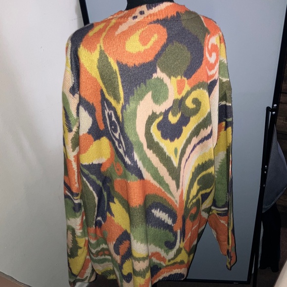 Colorful Abstract Patterned Sweater - Picture 3 of 4